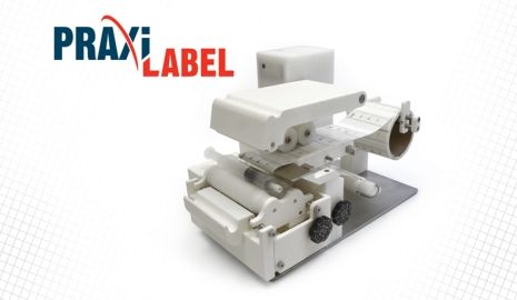 PraxiLabel™ semi-automatic syringe labeller.